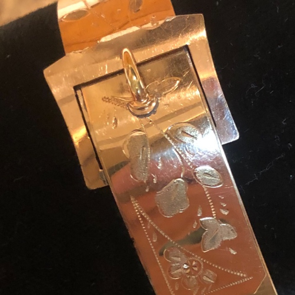 Victorian gold filled buckle bracelet - Picture 10 of 16